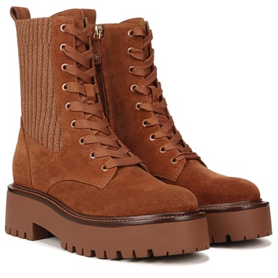 Sam Edelman Evina Combat Platform Boot in Frontier Brown