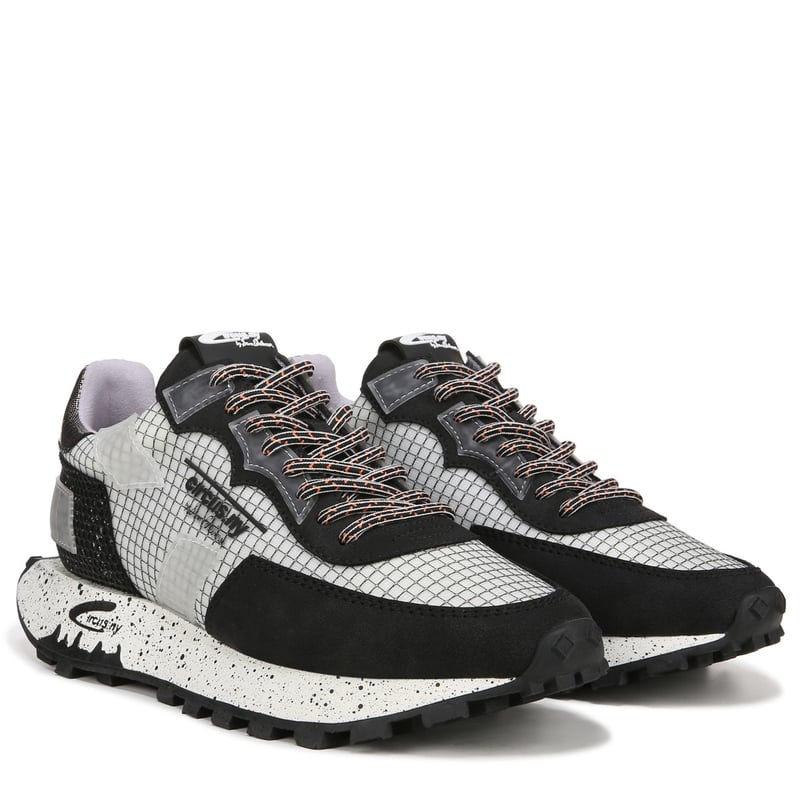 Sam Edelman Sam Edelman Circus NY Devyn Lace Up Sneaker in Black/White Fabric