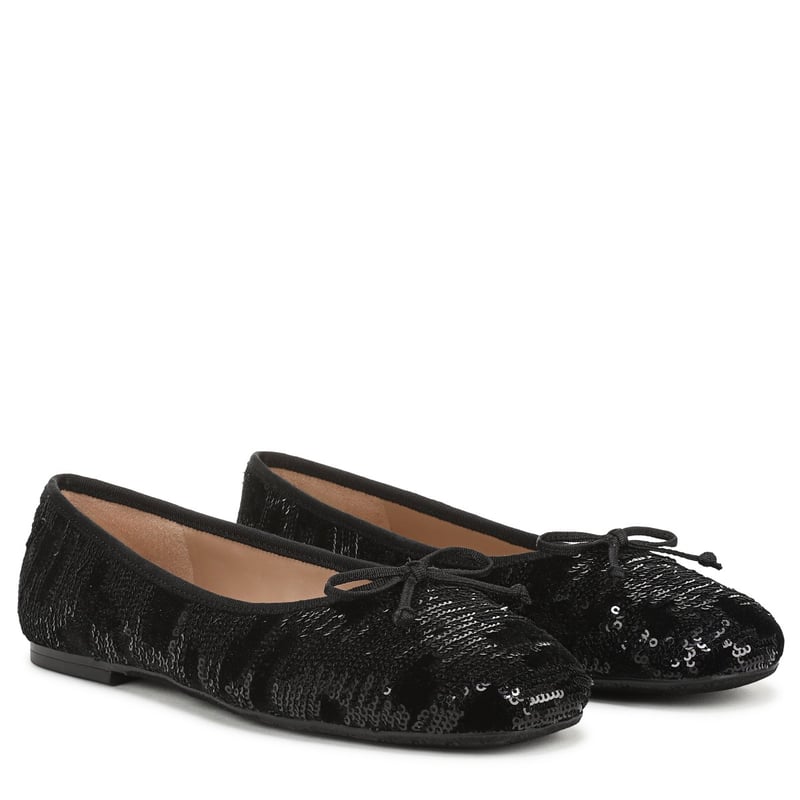 Sam Edelman Alie Ballet Flat in Black Velvet