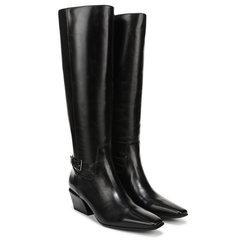 Sam Edelman Haisley Knee High Boot in Black Leather