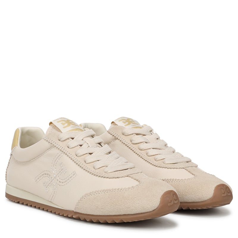 Sam Edelman Sam Edelman Isella Sneaker in Modern Ivory White Leather/Suede
