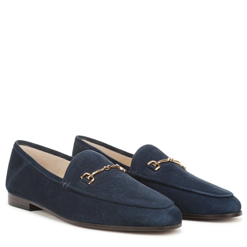 Sam Edelman Loraine Bit Loafer in Oasis Navy Blue Suede