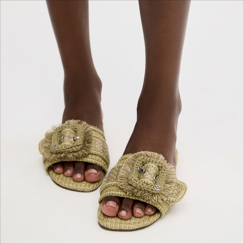 Sam Edelman Bambi Playa Slide Sandal in Washed Sage