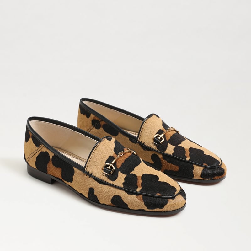Sam Edelman Loraine Bit Loafer in Leopard Print Brown Brahma Hair