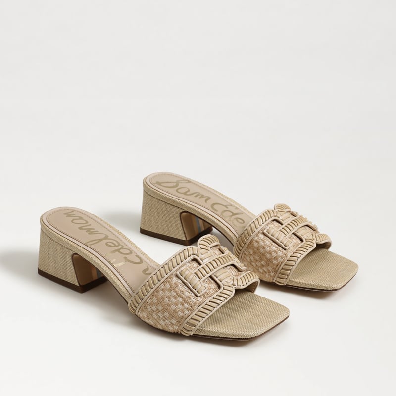 Sam Edelman Waylon Slide in Summer Sand Woven Fabric